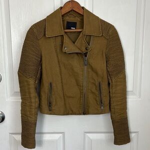 ARITZIA WILFRED FREE Tan Women’s Moto Jacket size XXS